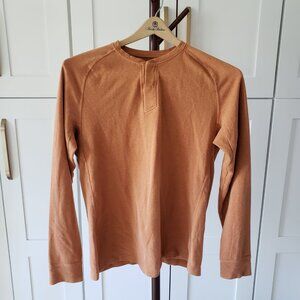 Arc'teryx Shirt Mens M Orange Sirrus Henley Button Up Long Sleeve Crewneck